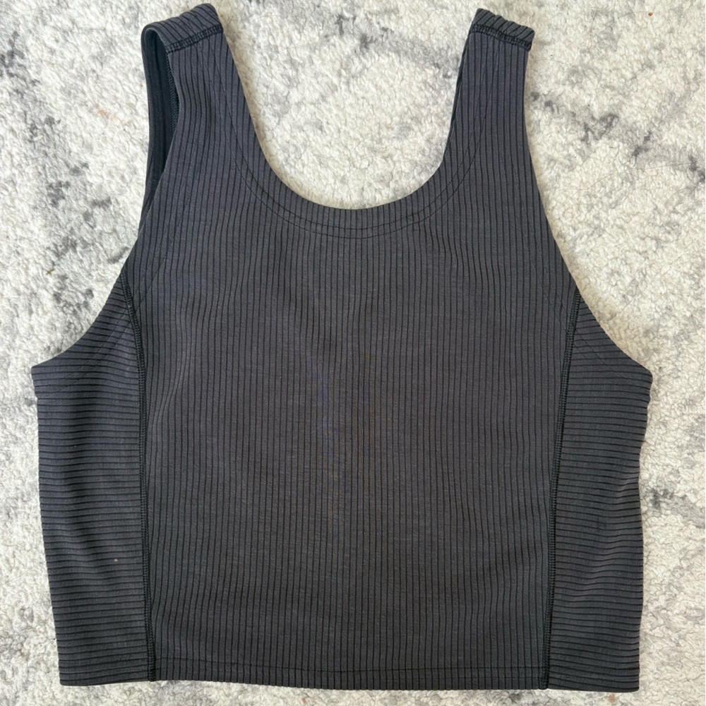 Lululemon NULU Ribbed Tank Top - slate grey